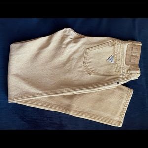 Rare vintage guess tan jeans size 28